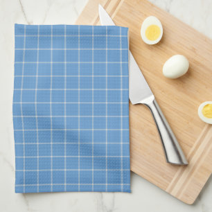 Klassisches Schieferblau Großkariert Gingham Karo Geschirrtuch