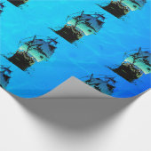 Klassisches Schiff Geschenkpapier (Ecke)