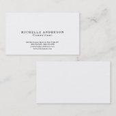 Klassisches Schlicht Einfaches Berufliches Minimal Visitenkarte (Vorne/Hinten)