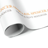 Klassisches Schlichtes, einfaches und Berufliches  Geschenkpapier (Rolleneckpunkt)