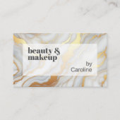 Klassisches, schlichtes graues, weißes Marmor Visitenkarte (Vorderseite)