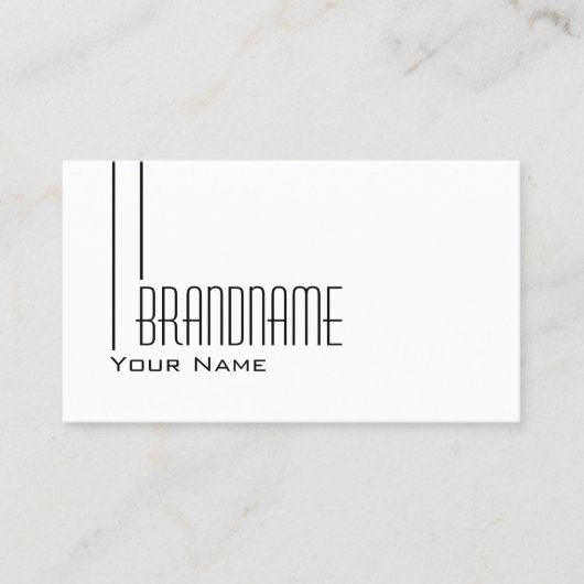 Klassisches Schlichtes Weiß mit Foto Beruflich Mod Visitenkarte (Vorderseite)