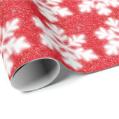 Klassisches Schneeflockenmuster Geschenkpapier (Rolleneckpunkt)