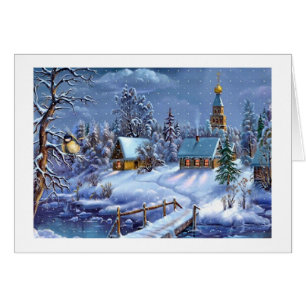 Klassisches, schönes, vintage Weihnachtsbild