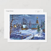 Klassisches, schönes Weihnachtsbild Feiertagspostkarte (Vorne/Hinten)