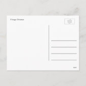 Klassisches, schönes Weihnachtsbild Feiertagspostkarte (Rückseite)