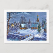 Klassisches, schönes Weihnachtsbild Feiertagspostkarte (Vorderseite)