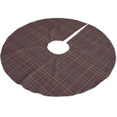 Klassisches schottisches Muster Polyester Weihnachtsbaumdecke (Schrägansicht)