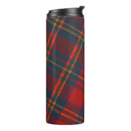 Klassisches schottisches Plaid Roter Tartan Thermosbecher