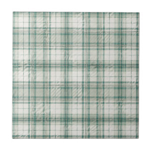 Klassisches schottisches Salbeigrün-Tartan-Karo-Mu Fliese