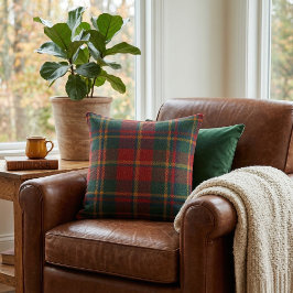 Klassisches schottisches Tartan Karo Kissen