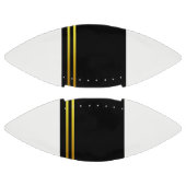 Klassisches Schwarz & Gold auf weißem 2 Panel Desi Football (Paneele)