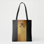 Klassisches Schwarz-Gold-Design Tasche (Vorderseite)