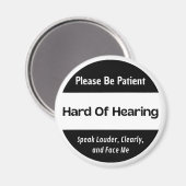 klassisches Schwarz Magnet (Vorderseite/Rückseite)