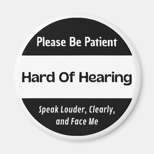 klassisches Schwarz Magnet (Vorne)