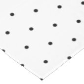Klassisches Schwarz-Polka-Punktmuster Tischdecke (Schrägansicht)
