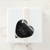 Klassisches Schwarz & Silber mit Glitzer Rain Pack Geschenkanhänger (Beispiel)
