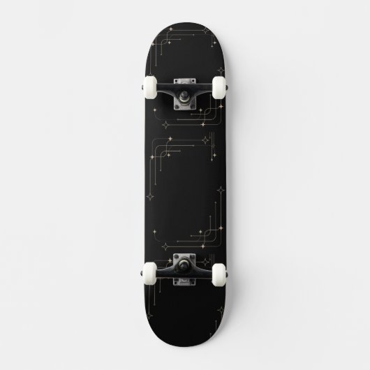 Klassisches Schwarz Skateboard (Vorderseite)