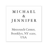 Klassisches Schwarz-Tinte-Design einfach Permastempel (Design)