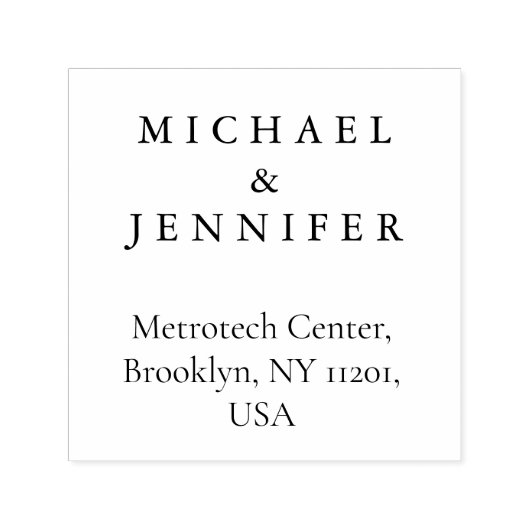 Klassisches Schwarz-Tinte-Design einfach Permastempel (Design)