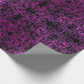 Klassisches Schwarz und Rosa Bläserglanz elegant Geschenkpapier (Ecke)
