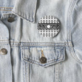 Klassisches Schwarz-weiß-Barockmuster zum Anpassen Button (Beispiel)