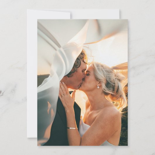 Klassisches Schwarz-Weiß-Brautparty Einladung (Rückseite)