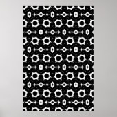 Klassisches Schwarz-Weiß-Design Poster (Vorne)