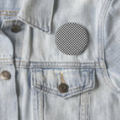 Klassisches Schwarz-Weiß-Diagonal-Gingham-Karo Button (Beispiel)