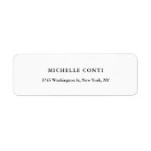 Klassisches Schwarz-Weiß-Elegant Minimalistisch (Vorne)