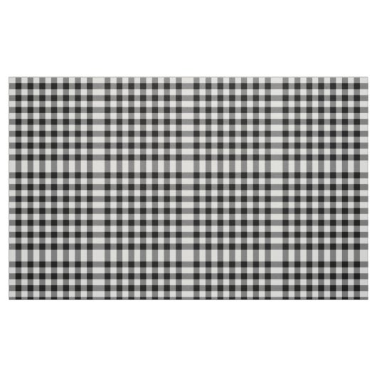 Klassisches Schwarz-Weiß-Gingham-Blockmuster Stoff (Fat Quarter (45,7 x 55,9 cm))