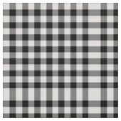 Klassisches Schwarz-Weiß-Gingham-Blockmuster Stoff (Muster)