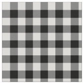 Klassisches Schwarz-Weiß-Gingham-Blockmuster Stoff (Nahaufnahme)