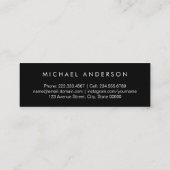 Klassisches Schwarz-Weiß-Graduate-Netzwerk Telefonnummerkarte (Rückseite)