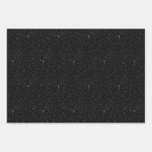 Klassisches Schwarz-Weiß-Hahnentrittmuster Geschenkpapier Set (Vorderseite 2)