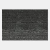 Klassisches Schwarz-Weiß-Hahnentrittmuster Geschenkpapier Set (Vorderseite 3)