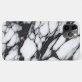 Klassisches Schwarz-Weiß-Marmor-Muster Case-Mate iPhone Hülle (Rückseite (Horizontal))