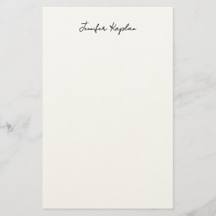 Klassisches Schwarz-Weiß-Minimalist-Professional Briefpapier