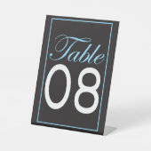 Klassisches Schwarz & Weiß mit hellblauer Trimmtab Sockelschild (Vorderseite)