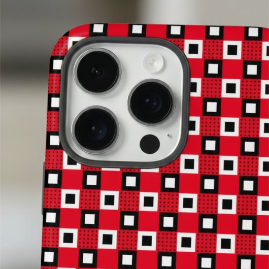 Klassisches Schwarz-Weiß-Muster Case-Mate iPhone Hülle