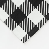 Klassisches Schwarz/Weiß Personalisiertes Foto Gol Fleecedecke (Ecke)