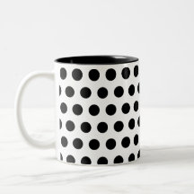 Klassisches Schwarz-Weiß-Polka-Punkt-Muster Kunst