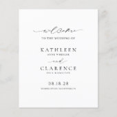 Klassisches Schwarz-Weiß-Programm Flyer (Vorne)