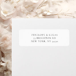 Klassisches Schwarz-Weiß-Rücksendesiegel