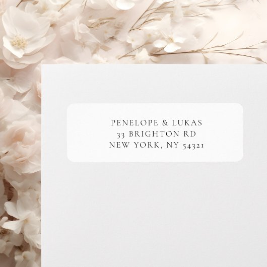 Klassisches Schwarz-Weiß-Rücksendesiegel