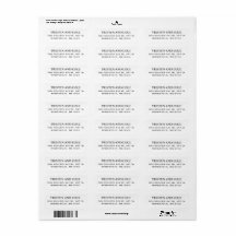 Klassisches Schwarz-Weiß-Rücksendesiegel