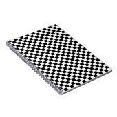 Klassisches Schwarz-Weiß-Schachbrett Notizblock (Rechte Seite)