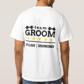 Klassisches Schwarz-Weiß-Team T-Shirt (Rückseite)