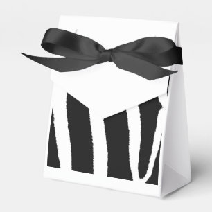 Klassisches Schwarz-Weiß-Zebramuster Geschenkschachtel