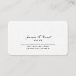 Klassisches Schwarz-weißes Handschriftzeichen Schl Visitenkarte